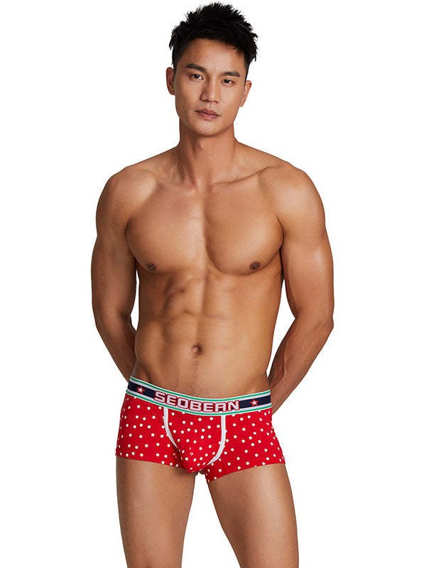 BLACKRISS™Sexy Low Rise Snowflake Boxer Briefs-Blackriss