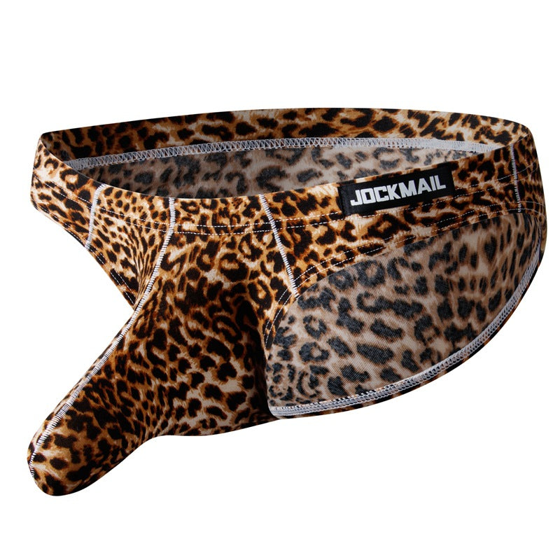 BLACKRISS™Men's Sexy Leopard Elephant Trunk  Briefs-Blackriss