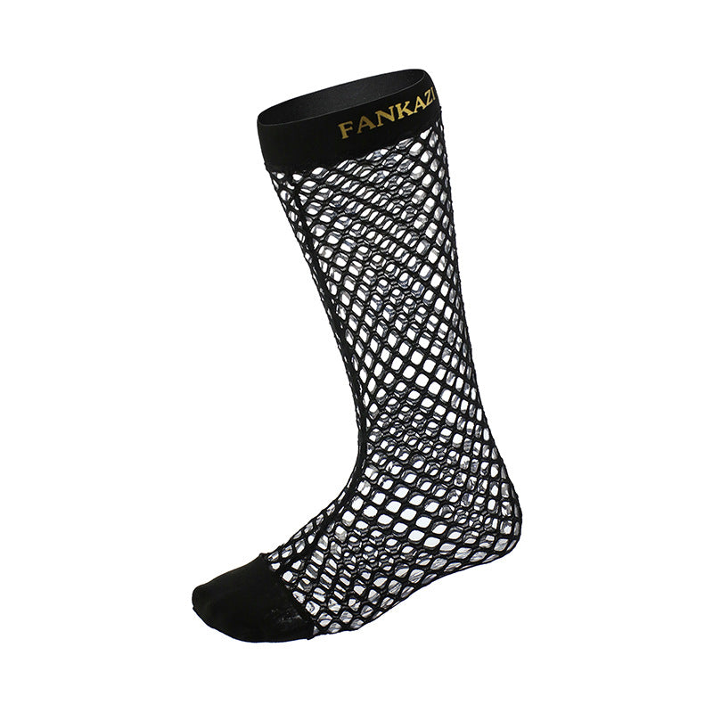 BLACKRISS™Cutout Mesh Men's Fishnet Socks-Blackriss