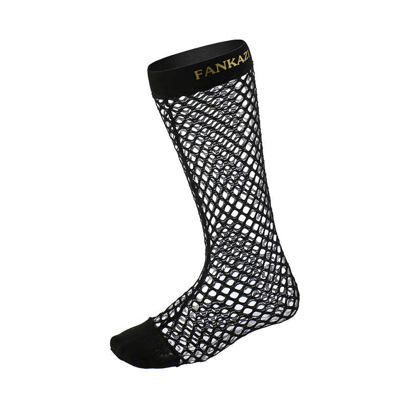 BLACKRISS™Cutout Mesh Men's Fishnet Socks-Blackriss
