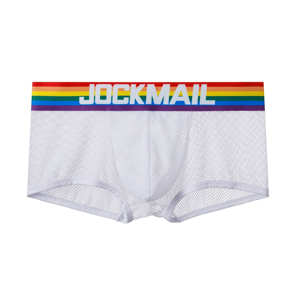BLACKRISS™Rainbow Mesh Perspective Boxer Briefs-Blackriss