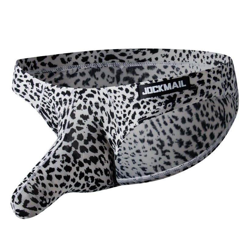 BLACKRISS™Men's Sexy Leopard Elephant Trunk  Briefs-Blackriss