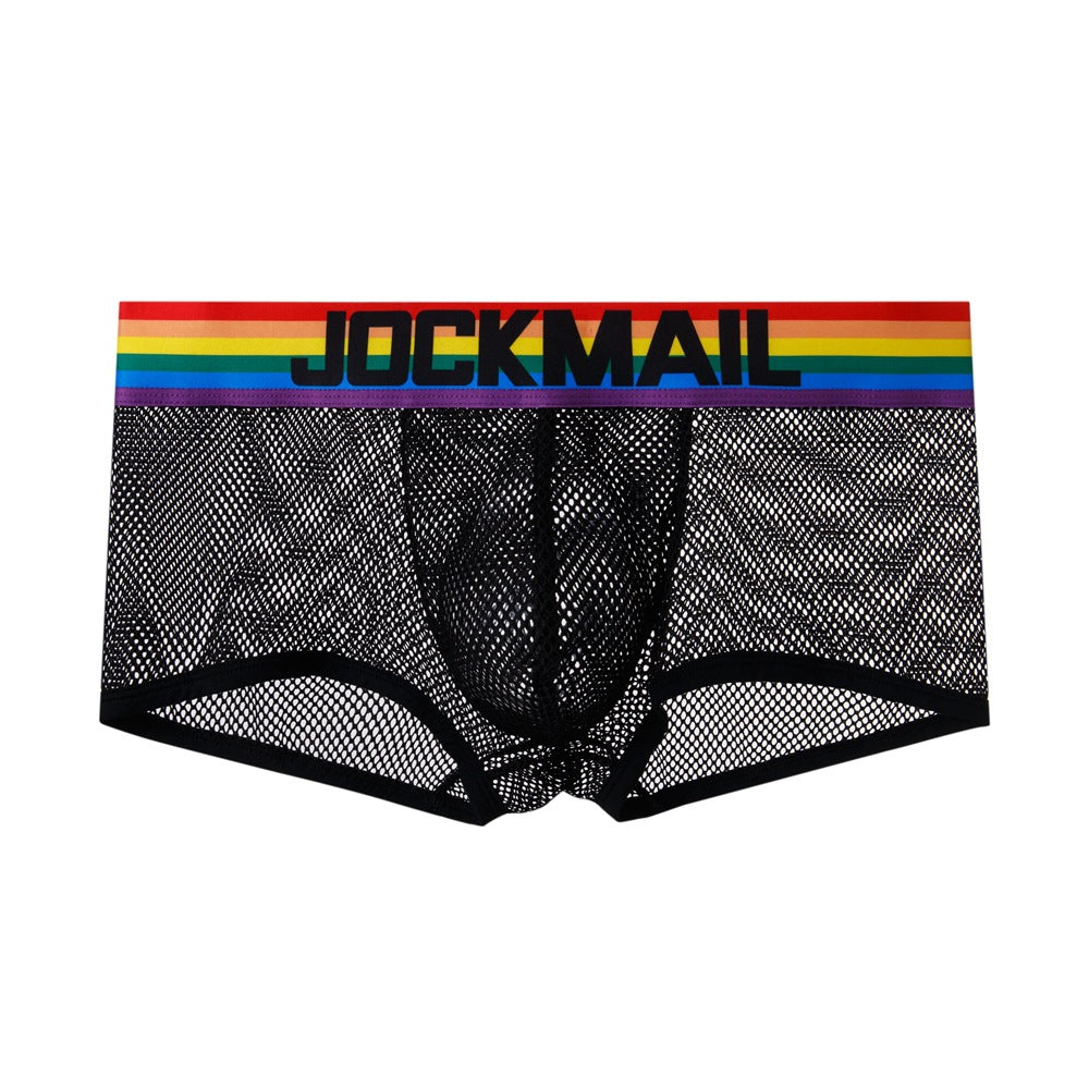 BLACKRISS™Rainbow Mesh Perspective Boxer Briefs-Blackriss