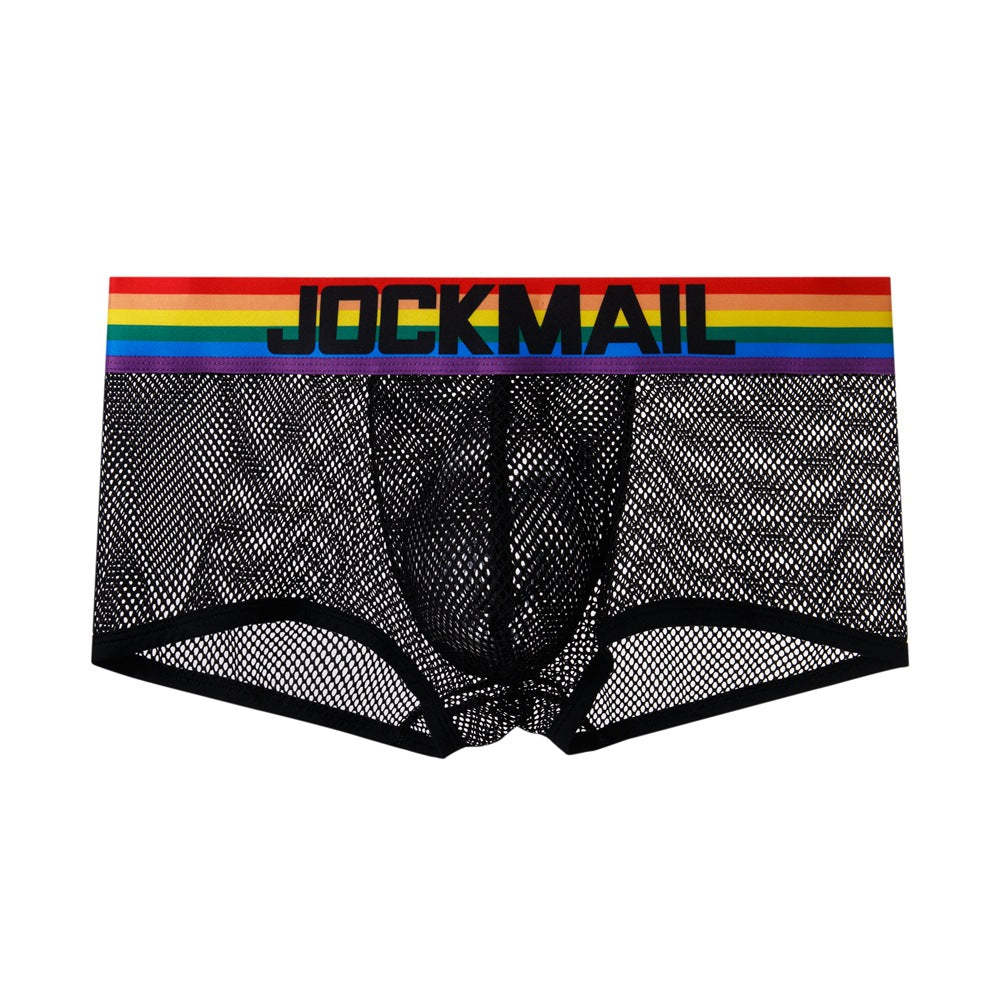 BLACKRISS™Rainbow Mesh Perspective Boxer Briefs-Blackriss