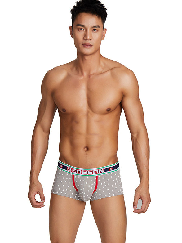 BLACKRISS™Sexy Low Rise Snowflake Boxer Briefs-Blackriss
