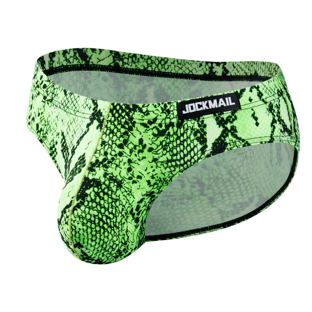 BLACKRISS™Men's Sexy Leopard Snake Print Briefs-Blackriss