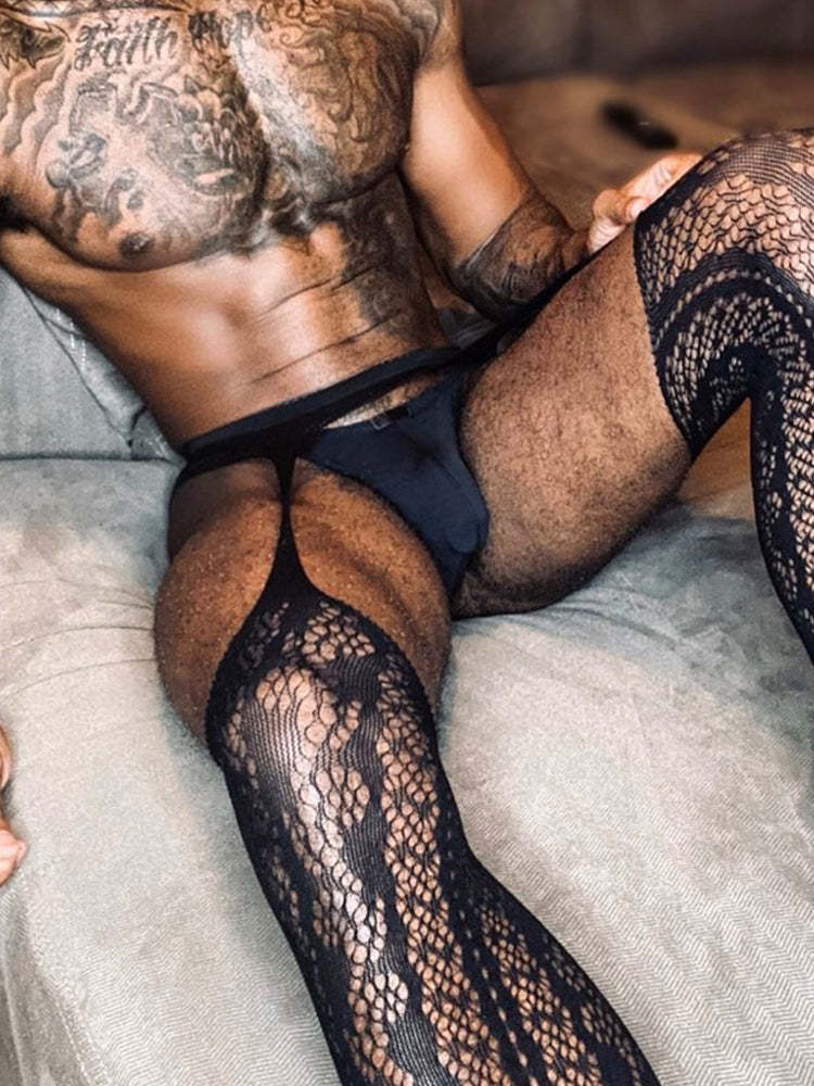 BLACKRISS™Men's Stretch Fishnet Stocking-Blackriss