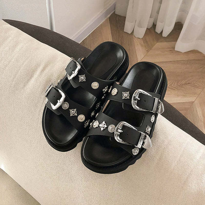 BLACKRISS™Punk Rock Sandals-Blackriss