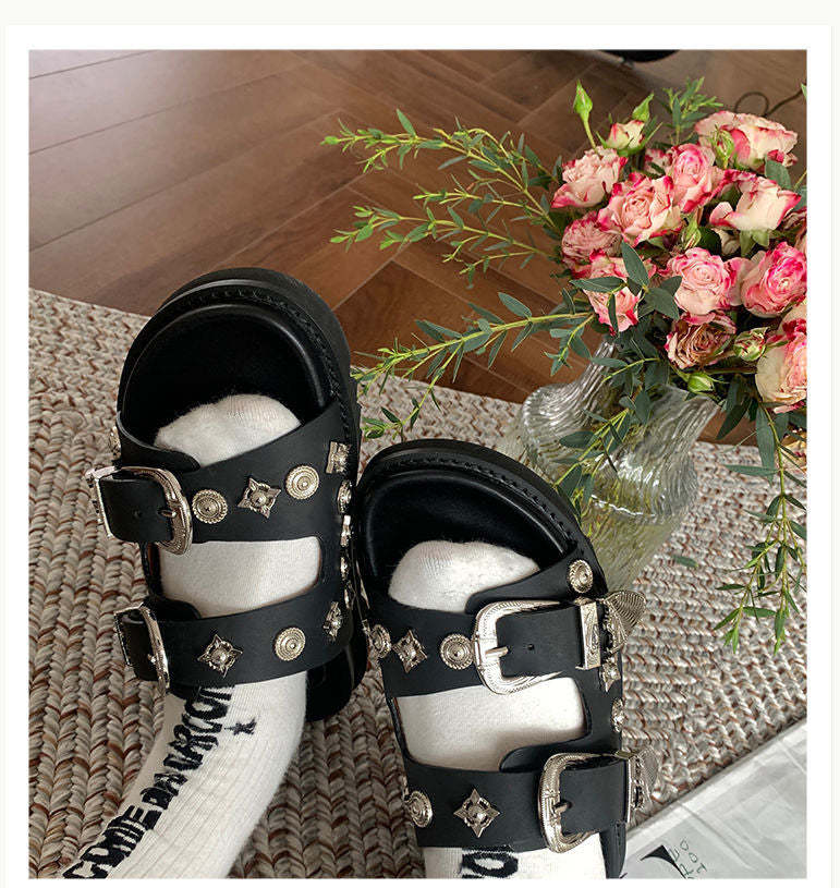 BLACKRISS™Punk Rock Sandals-Blackriss