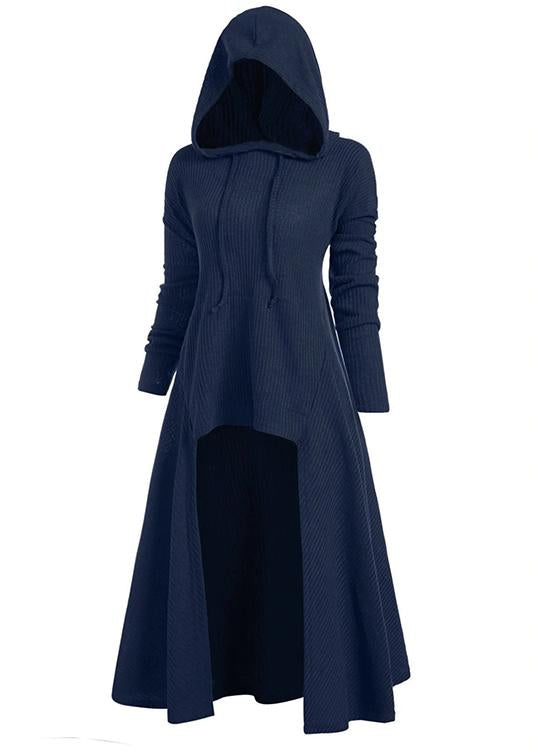 BLACKRISS™Hooded High Low Drop Shoulder Longline Sweater for woman-Blackriss