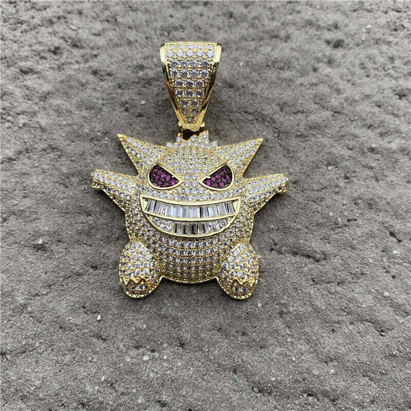 BLACKRISS™Iced Out Gengar Pendant-Blackriss