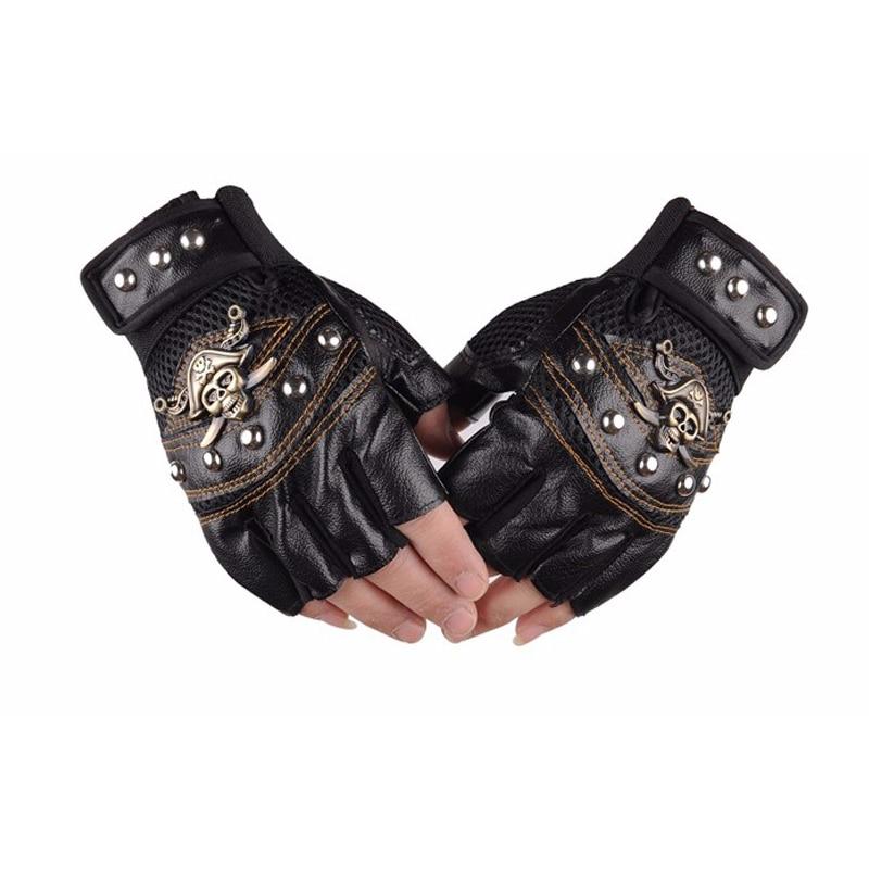 Blackriss™Skull Motorcyclist Leather Gloves-Blackriss