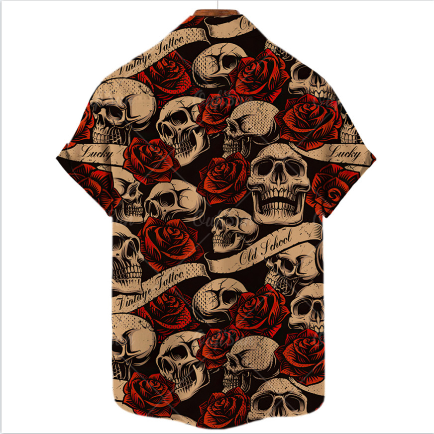 BLACKRISS™Hawaiian Skull Shirt-Blackriss