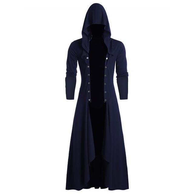BLACKRISS™Mens Gothic Long Cloak Coat-Blackriss