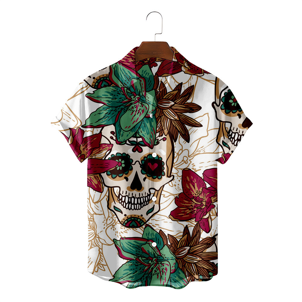 BLACKRISS™Hawaiian Skull Shirt-Blackriss