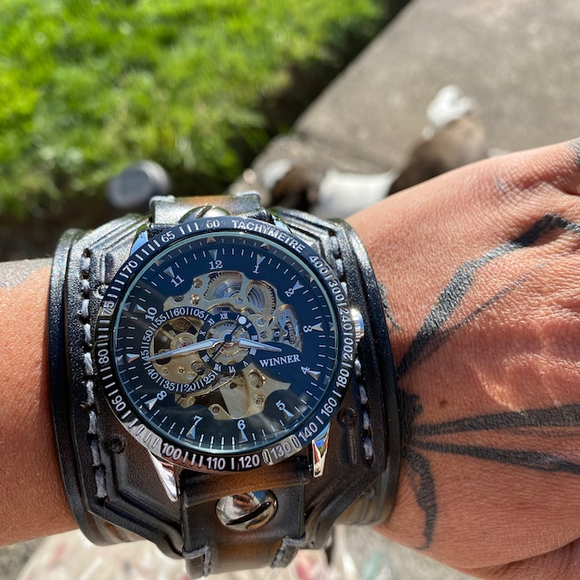 BLACKRISS™Men's Steampunk Waterproof Wrist Watch-Blackriss