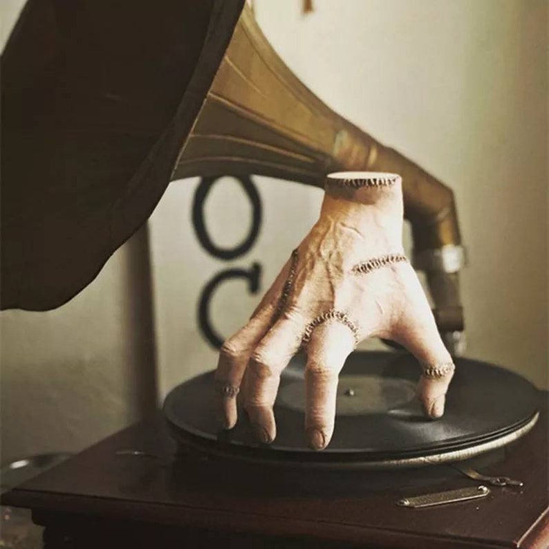 BLACKRISS™Thing figurine from Wednesday--Home Decor,Handmade Gift-Blackriss