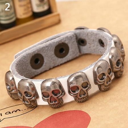 Blackriss™Leather Skull Bracelet-Blackriss
