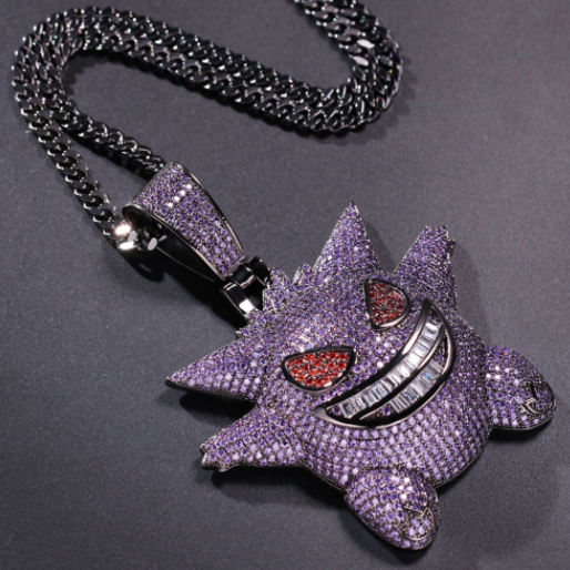 BLACKRISS™Iced Out Gengar Pendant-Blackriss