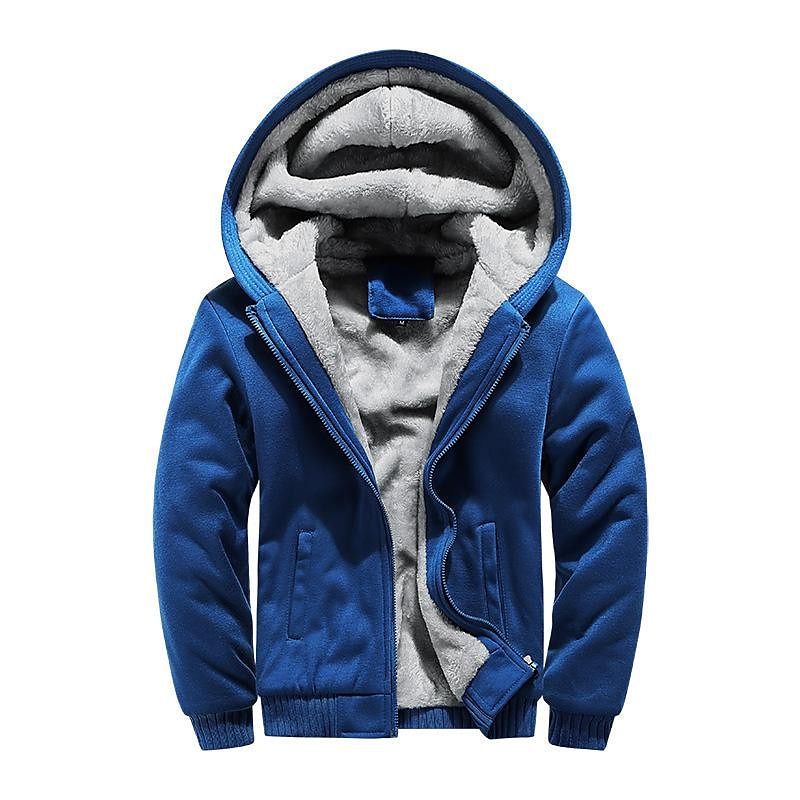 BLACKRISS™Men's sweater hooded autumn and winter thickened men's jacket-Blackriss