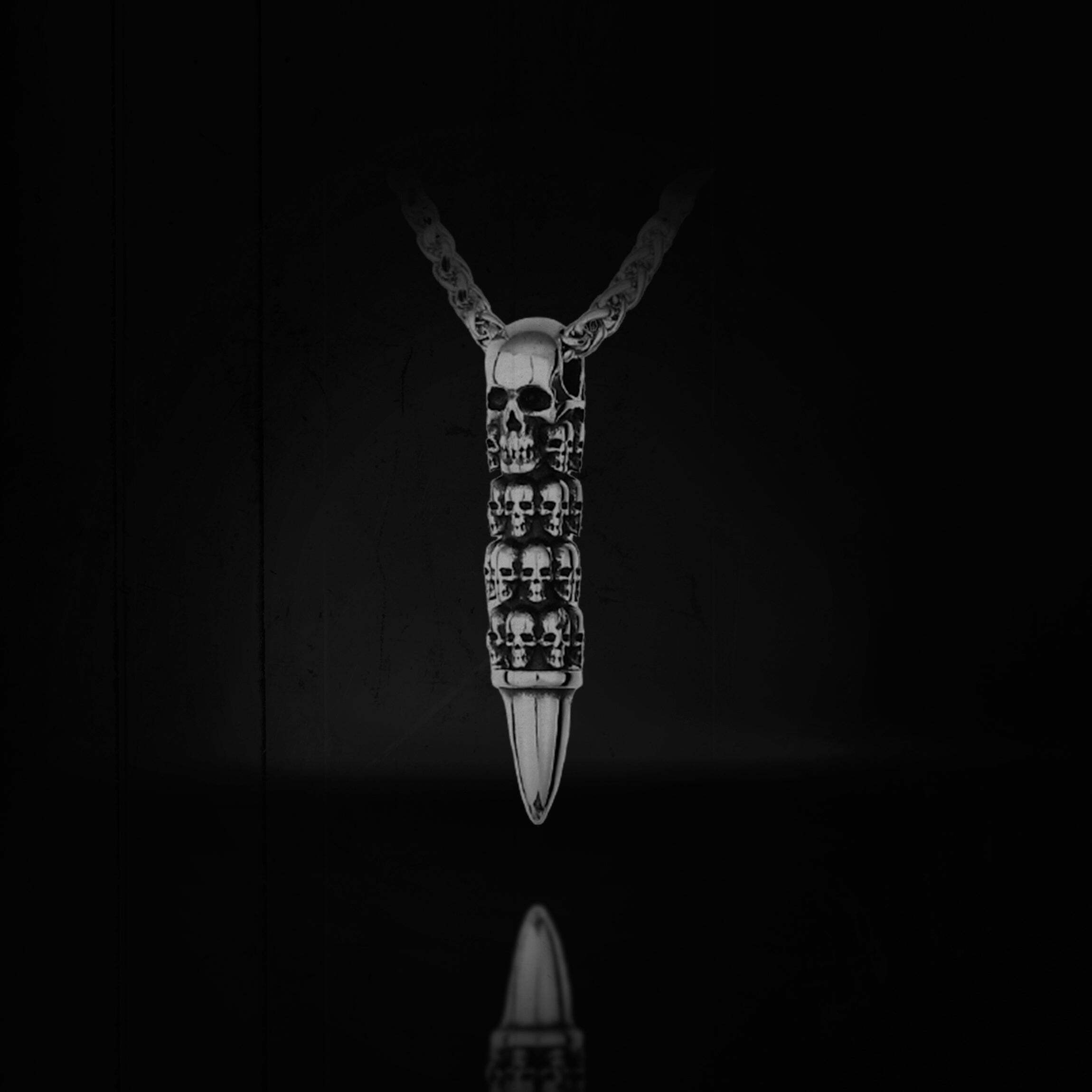 BLACKRISS™Stainless Steel Skull Pendant-Blackriss