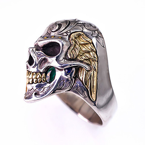 BLACKRISS™Split Angels - Skull Double-sided Ring-Blackriss