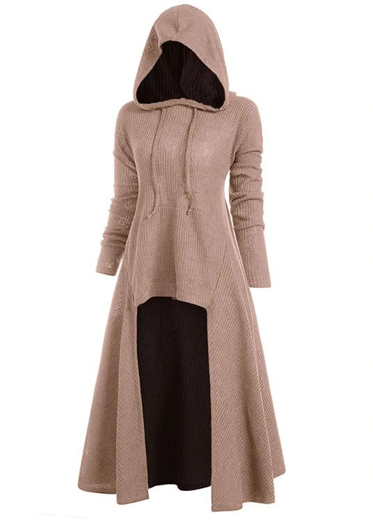 BLACKRISS™Hooded High Low Drop Shoulder Longline Sweater for woman-Blackriss