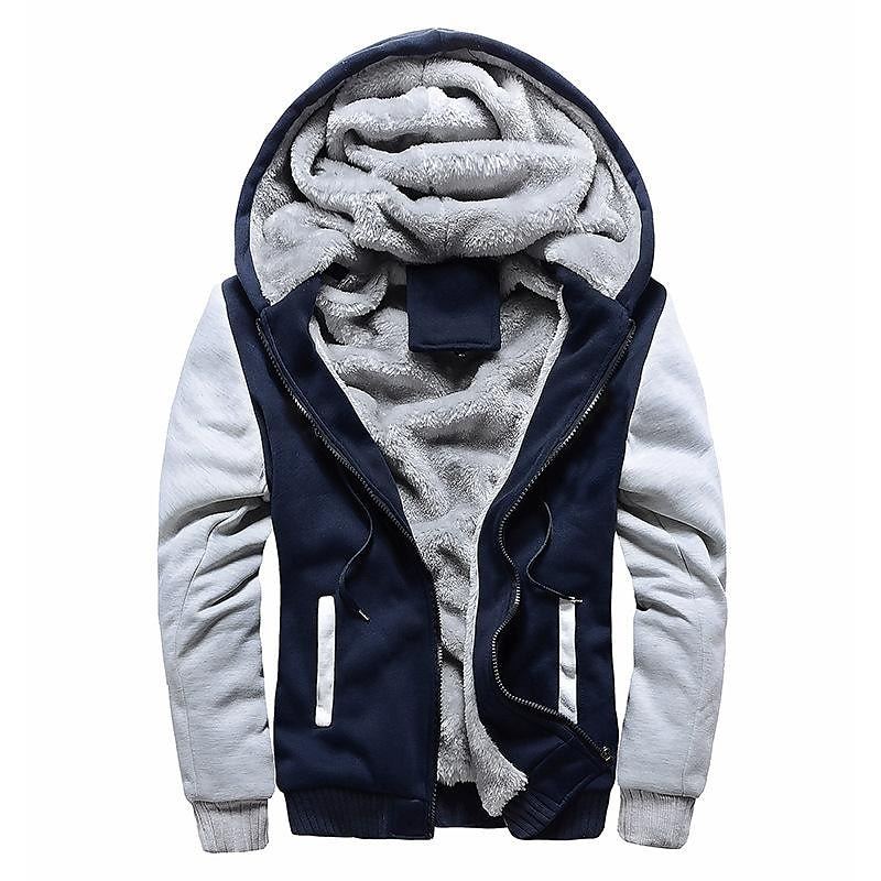 BLACKRISS™Men's sweater hooded autumn and winter thickened men's jacket-Blackriss