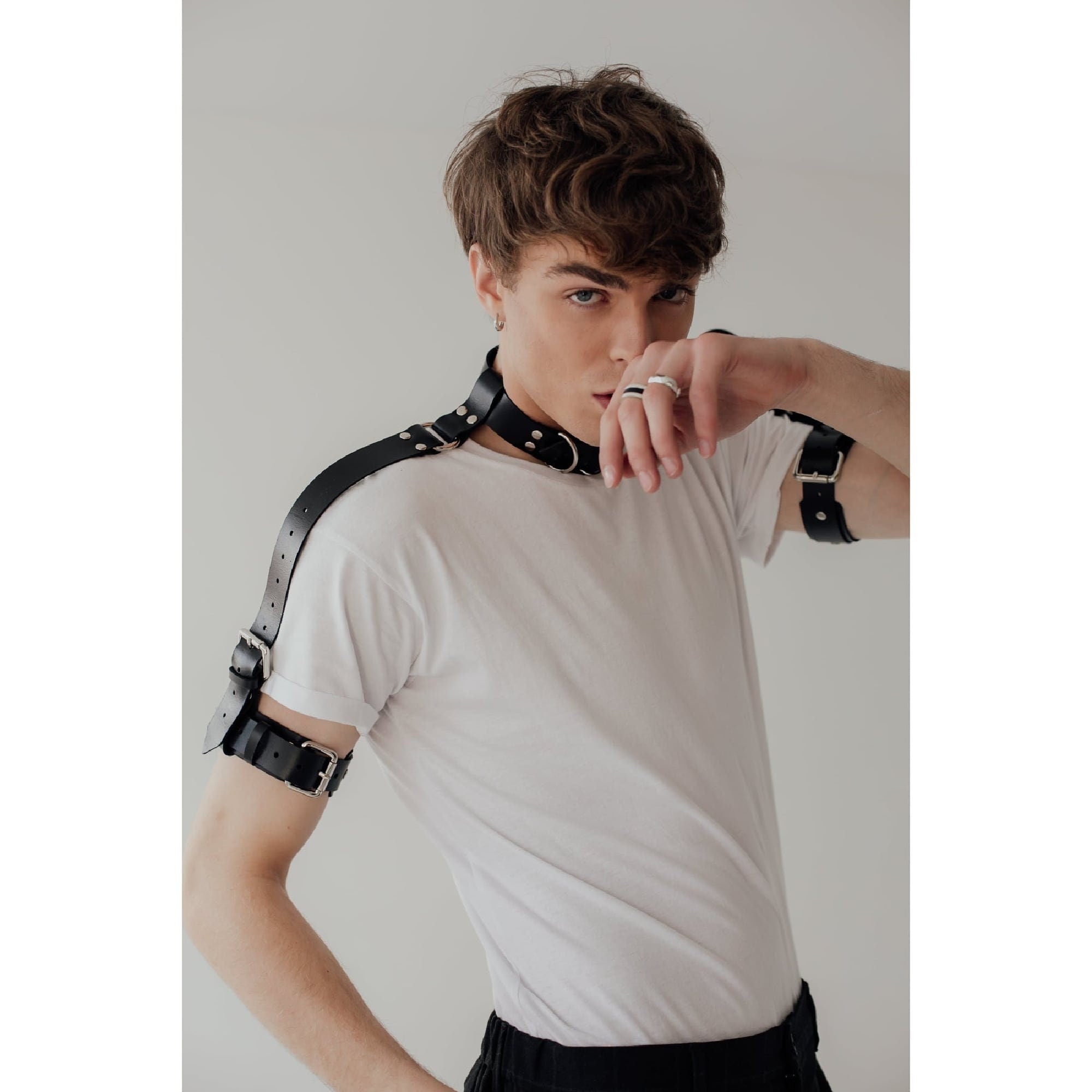 BLACKRISS™Collar Shoulder Harness - Black-Blackriss