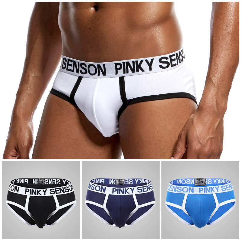 BLACKRISS™Letter Color Cotton Briefs-Blackriss