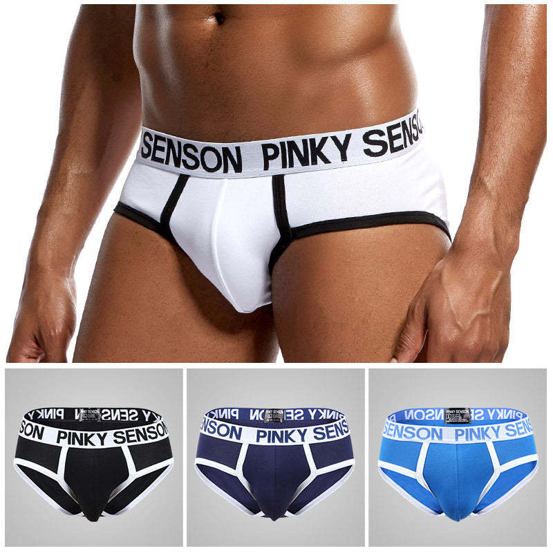 BLACKRISS™Letter Color Cotton Briefs-Blackriss