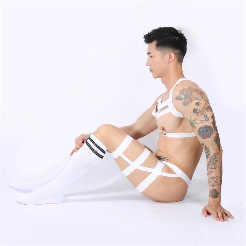 BLACKRISS™Elastic Harness Briefs Socks Set 3 Piece Outfit-Blackriss