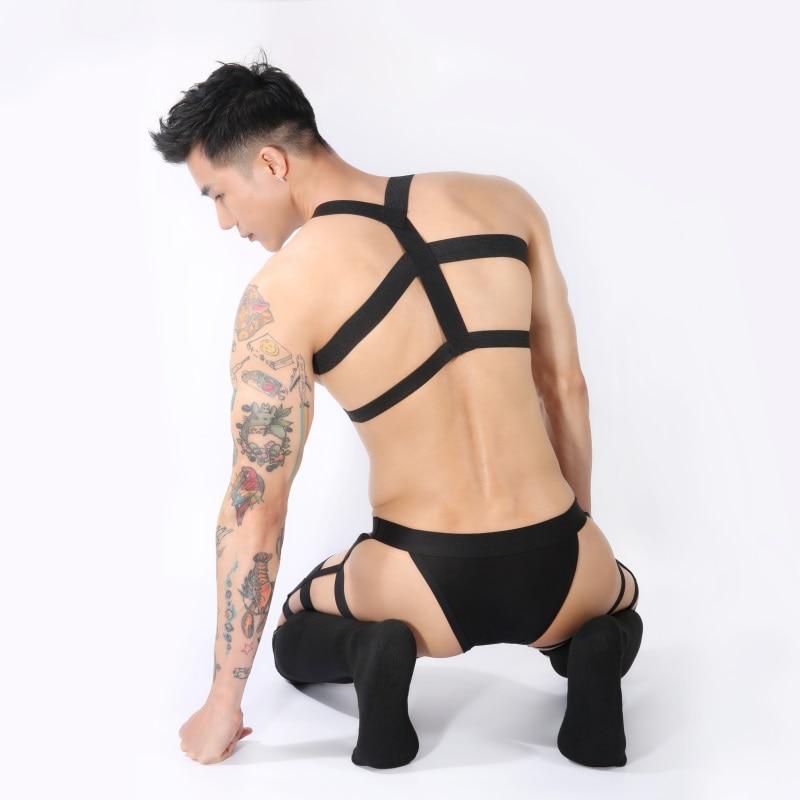 BLACKRISS™Elastic Harness Briefs Socks Set 3 Piece Outfit-Blackriss
