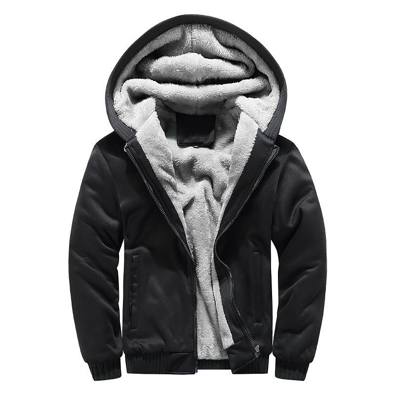 BLACKRISS™Men's sweater hooded autumn and winter thickened men's jacket-Blackriss