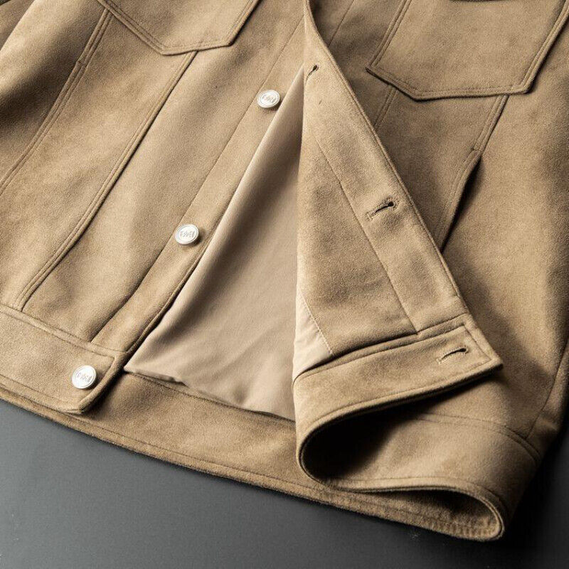 BLACKRISS™ELEGANT SOLID SUEDE JACKET-Blackriss