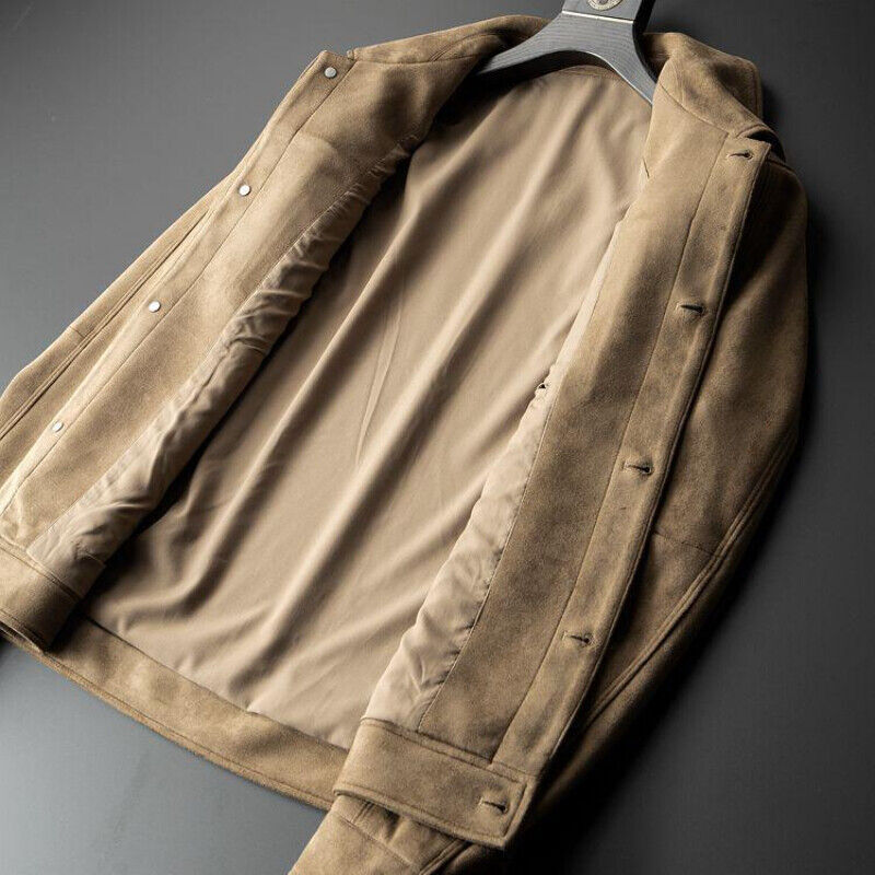 BLACKRISS™ELEGANT SOLID SUEDE JACKET-Blackriss