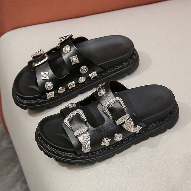 BLACKRISS™Punk Rock Sandals-Blackriss