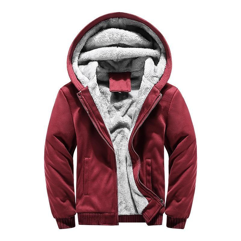 BLACKRISS™Men's sweater hooded autumn and winter thickened men's jacket-Blackriss