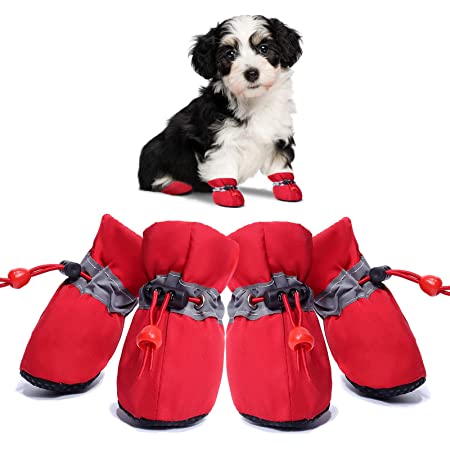 Waterproof Anti-Slip Dog Shoes(4 pcs a set)