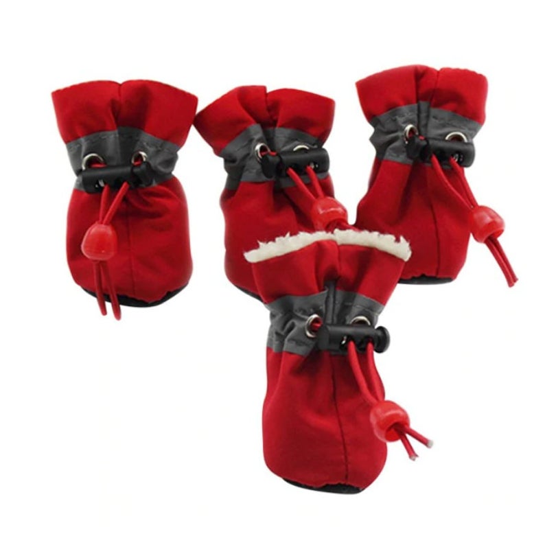 Waterproof Anti-Slip Dog Shoes(4 pcs a set)