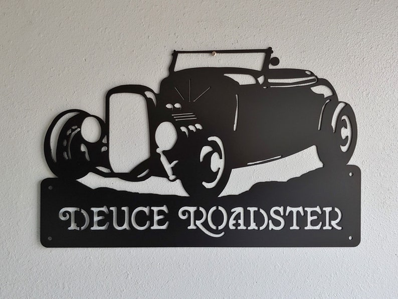 1932 Ford Roadster / Car Sign /Metal Art / Decorazioni da parete in metallo / immagine 1