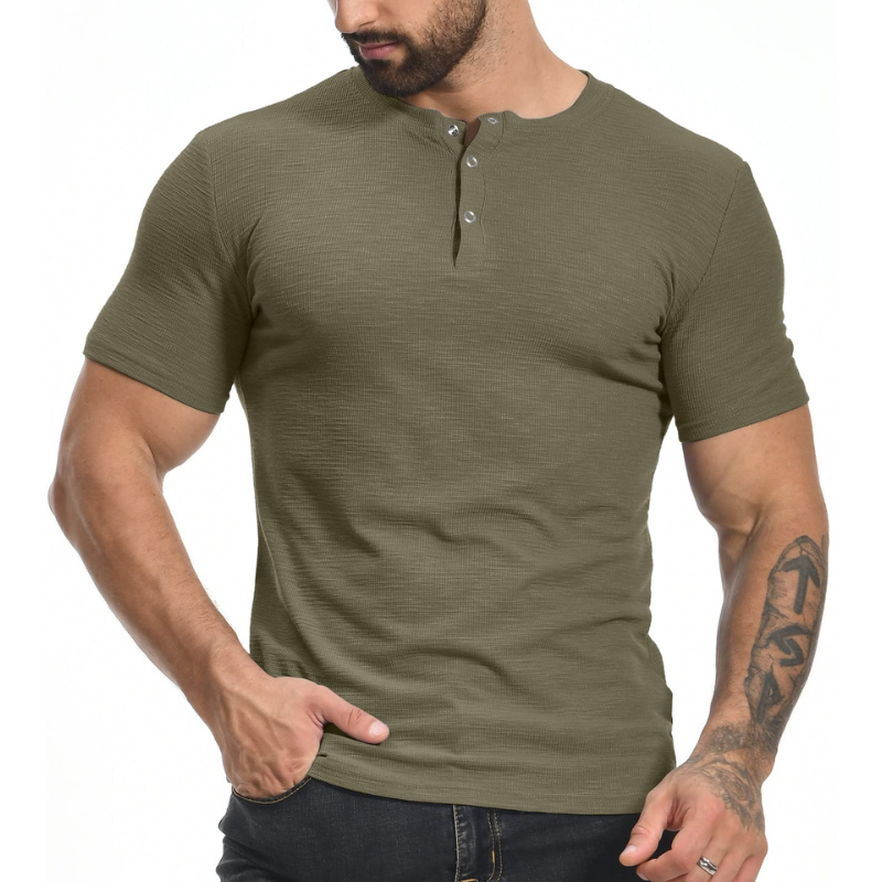 Men's Athletic Stretch Henley