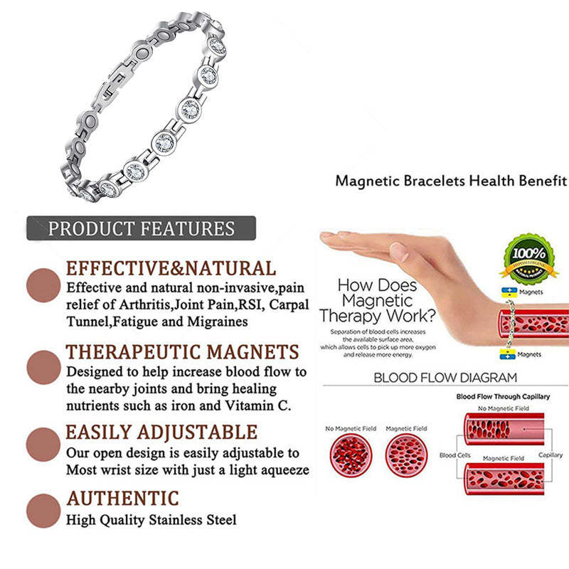 Time  Style Ⅵ - Quartz Watch & Magnetic Bracelet Gift Set