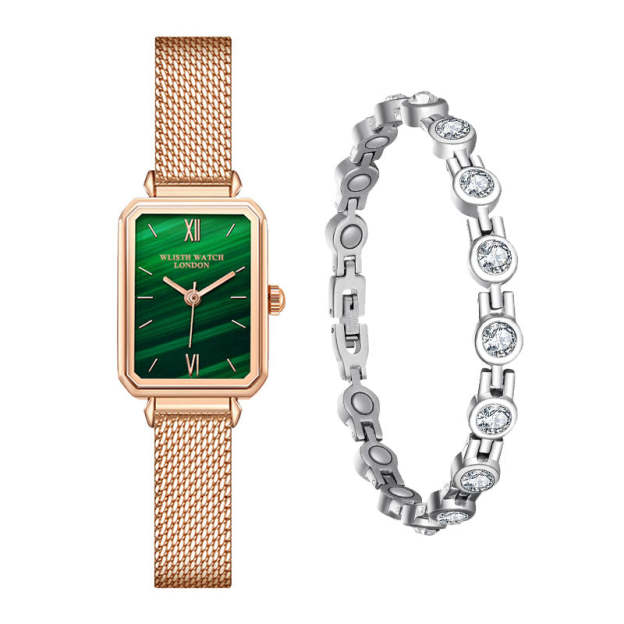Time  Style Ⅵ - Quartz Watch & Magnetic Bracelet Gift Set