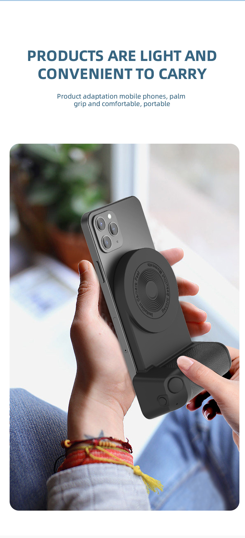 Magnetic Camera Handle Bluetooth Bracket