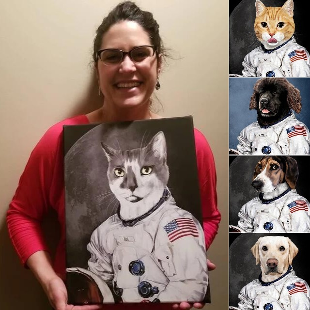 Custom Astronaut Pet,unique and funny gifts for pets