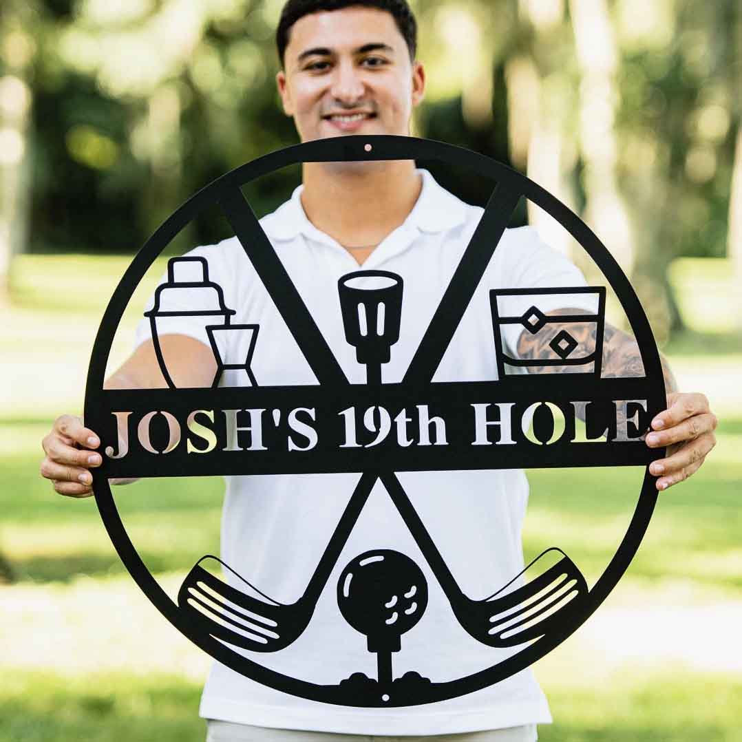 Golf Gifts for Men, Personalized Golf Sign