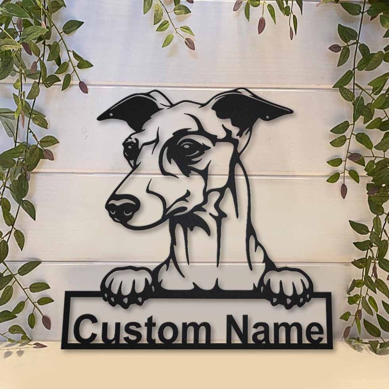 Personalized Italian Grayhound Dog Metal Sign Art
