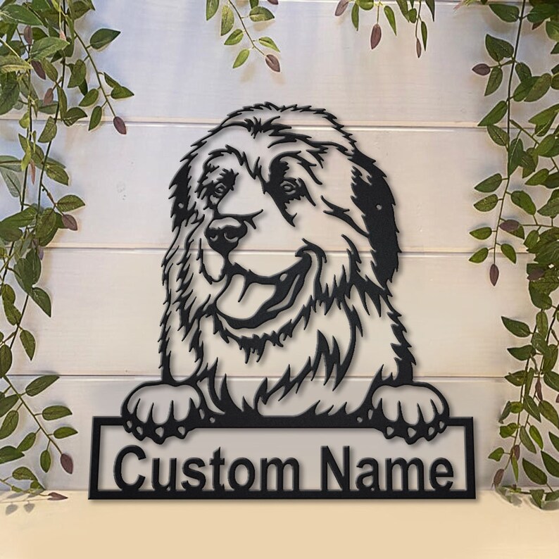 Personalized Great Pyrenees Dog Metal Sign Art