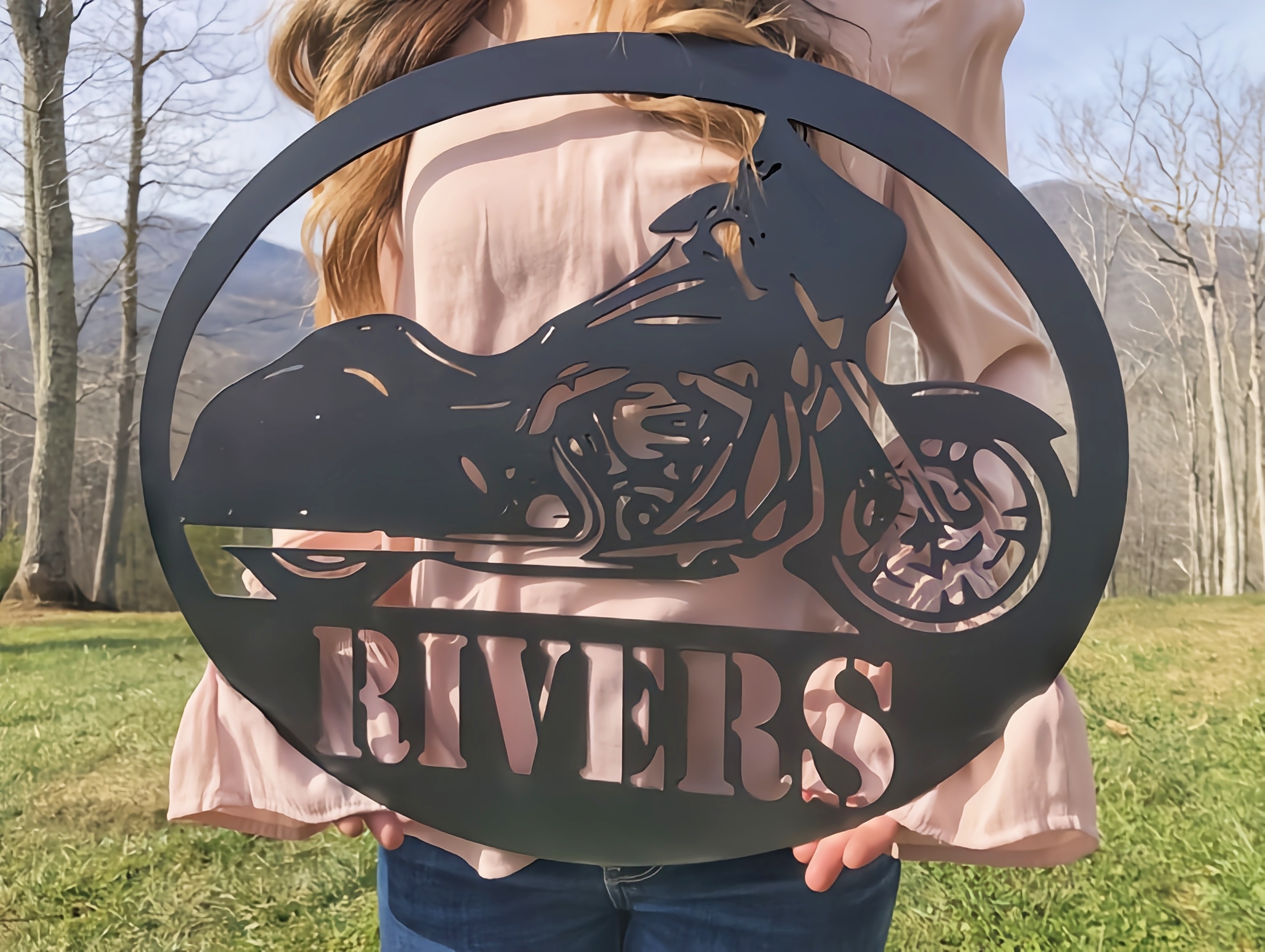 💝【BUY 2 Free Shipping】💝Custom Name Sign For Motorcycle Lovers - Harley Motorcycle Metal Sign